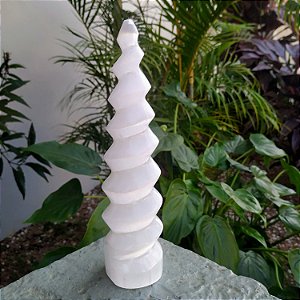 Torre Selenita Branca Espiral