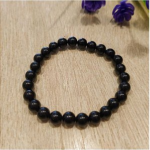 Pulseira 6mm Turmalina Negra