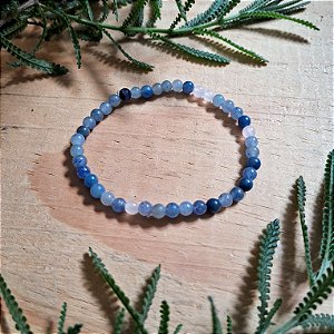 Pulseira 4mm Quartzo Azul