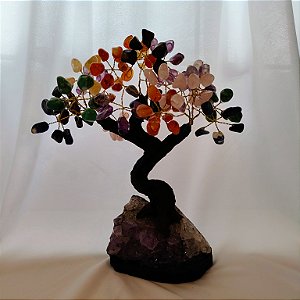 Árvore Chakras - Base Ametista - 24 Galhos