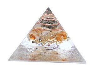 Orgonite Pirâmide Abertura de Abundância