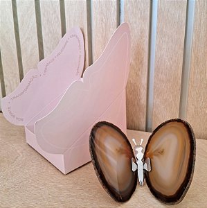 Borboleta Ágata Marrom - Coleção Asas