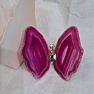 Borboleta Ágata Pink - Coleção Asas