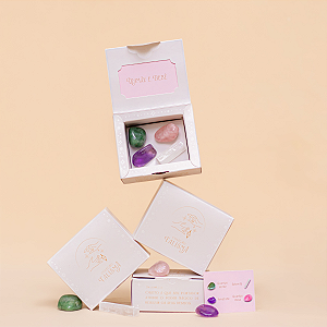 Kit de Cristais Mamãe e Bebê - Coleção Talismã