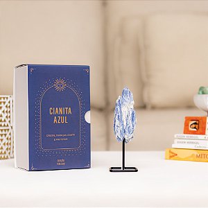 Cianita Azul Base de Ferro - Coleção Feng Shui Tranquilidade