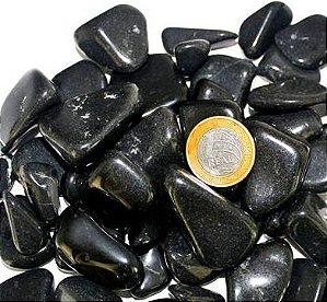 Pedra Rolada Quartzo Negro Bruto