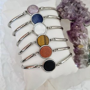 Pulseira Bracelete Pingo Cristal - Ródio Branco