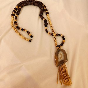 Colar de Mesa Porto Madero com Chapa de Ágata