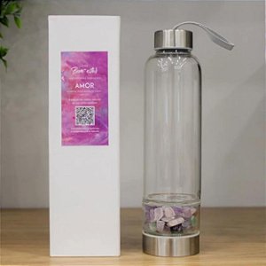 Garrafa Infusão Elixir Vidro 550ml - Amor