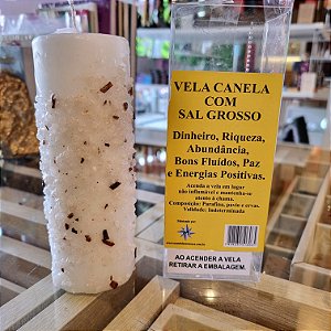 Vela Canela com Sal Grosso