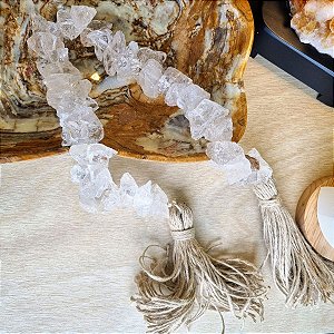 Colar de Mesa Cristal de Quartzo Bruto