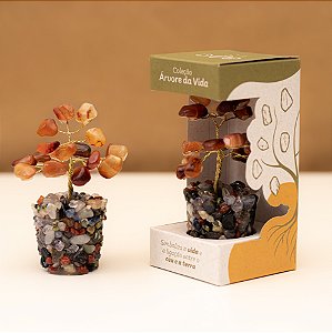 Mini Árvore Cornalina - Coleção Árvore da Vida