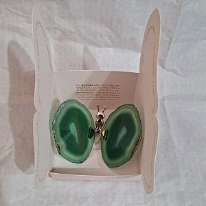 Borboleta Ágata Verde - Coleção Asas