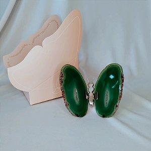 Borboleta Ágata Verde - Coleção Asas