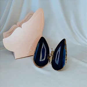 Borboleta Ágata Azul - Coleção Asas