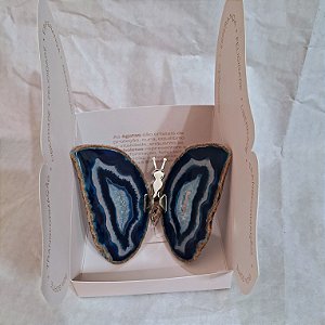 Borboleta Ágata Azul - Coleção Asas