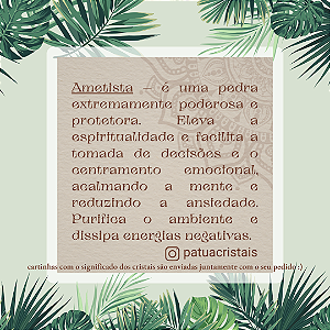 Coração Drusa Ametista Gladis
