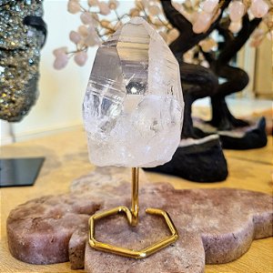 Cristal de Quartzo - Base de Ferro
