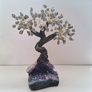 Árvore Pirita - Base Ametista - 24 Galhos