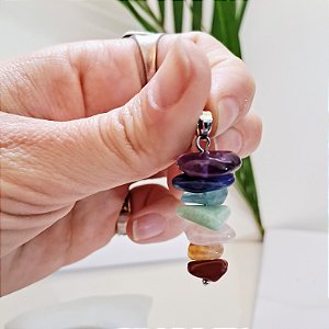 Pingente Chakras - Ródio Branco
