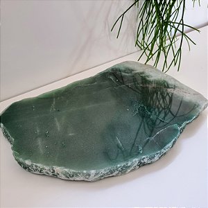 Chapa Quartzo Verde - Borda Bruta