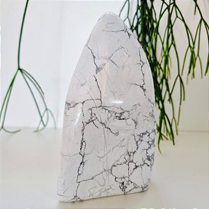 Forma-Livre Howlita Polida - Base Serrada