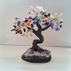 Árvore Chakras - Base Ametista - 24 Galhos