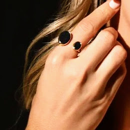 Anel Regulável Duplo Hematita