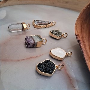 Pingente Colar / Pulseira - Ródio Branco