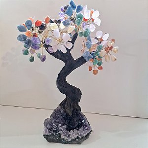 Árvore Chakras - Base Ametista - 36 Galhos