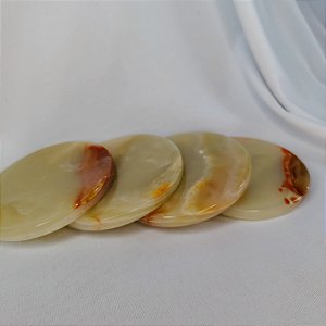 Kit Porta Copos Ônix Verde - 4 unidades