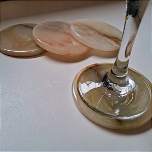 Kit Porta Copos Ônix Verde - 4 unidades