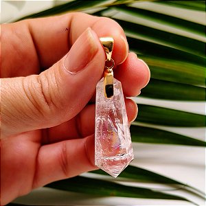 Pingente Cristal Vogel - Folheado a Ouro