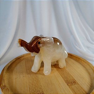 Elefante Ônix Verde 10cm