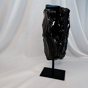 Obsidiana Negra Bruta - Base de Ferro