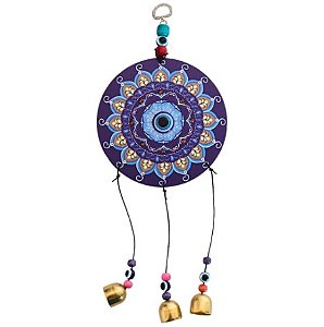 Móbile MDF Mandala Olho Grego - 3 Sinos