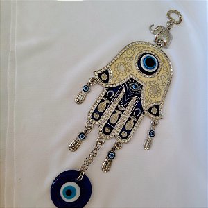 Móbile Elefante, Mão Hamsá e Olho Grego