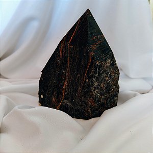 Ponta Polida Turmalina Negra Bruta
