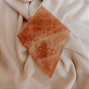 Ponta Diamante Quartzo Rosa