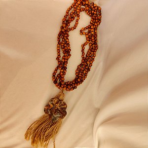 Colar de Mesa Flor de Calcedônia - Sementes Brasileiras