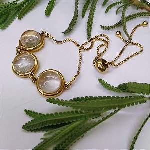 Pulseira Três Cristais