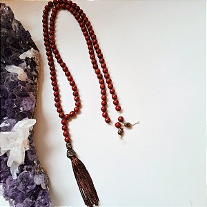 Japamala Jaspe Vermelha 8mm - 108 Contas