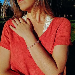 Pulseira Opalina - Folheada a Ouro