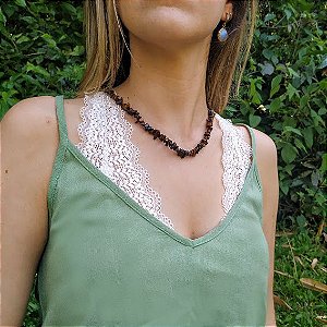 Choker Guia - Olho de Tigre