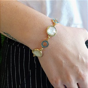 Pulseira Conchas - Folheado a Ouro