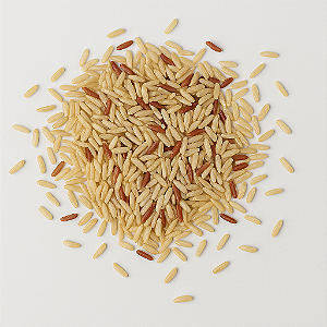 Arroz integral agulha com vermelho