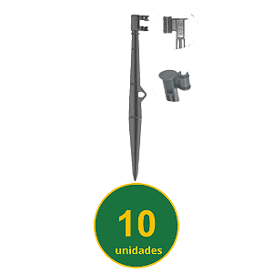 Estacas Para Irrigação Preta 60cm -10 Unidades - Netafim