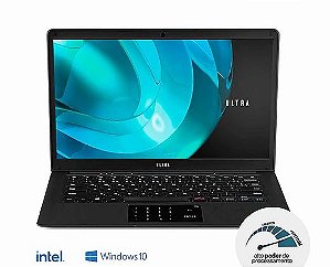 Notebook Ultra, com Windows 10 Home, Processador Intel Pentium, Memória 4GB RAM