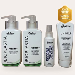 Kit Progressiva Orgânica 300 ml + Reconstrutor de Uso Obrigatório + Acidificante pH Help 200ml de (Brinde)