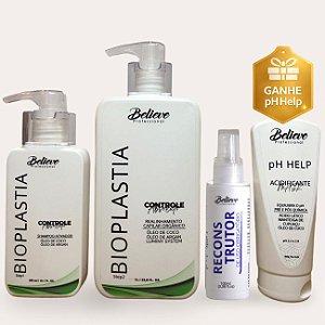 Kit Progressiva Orgânica 1L + Reconstrutor de Uso Obrigatório + Acidificante pH Help 200ml de (Brinde)